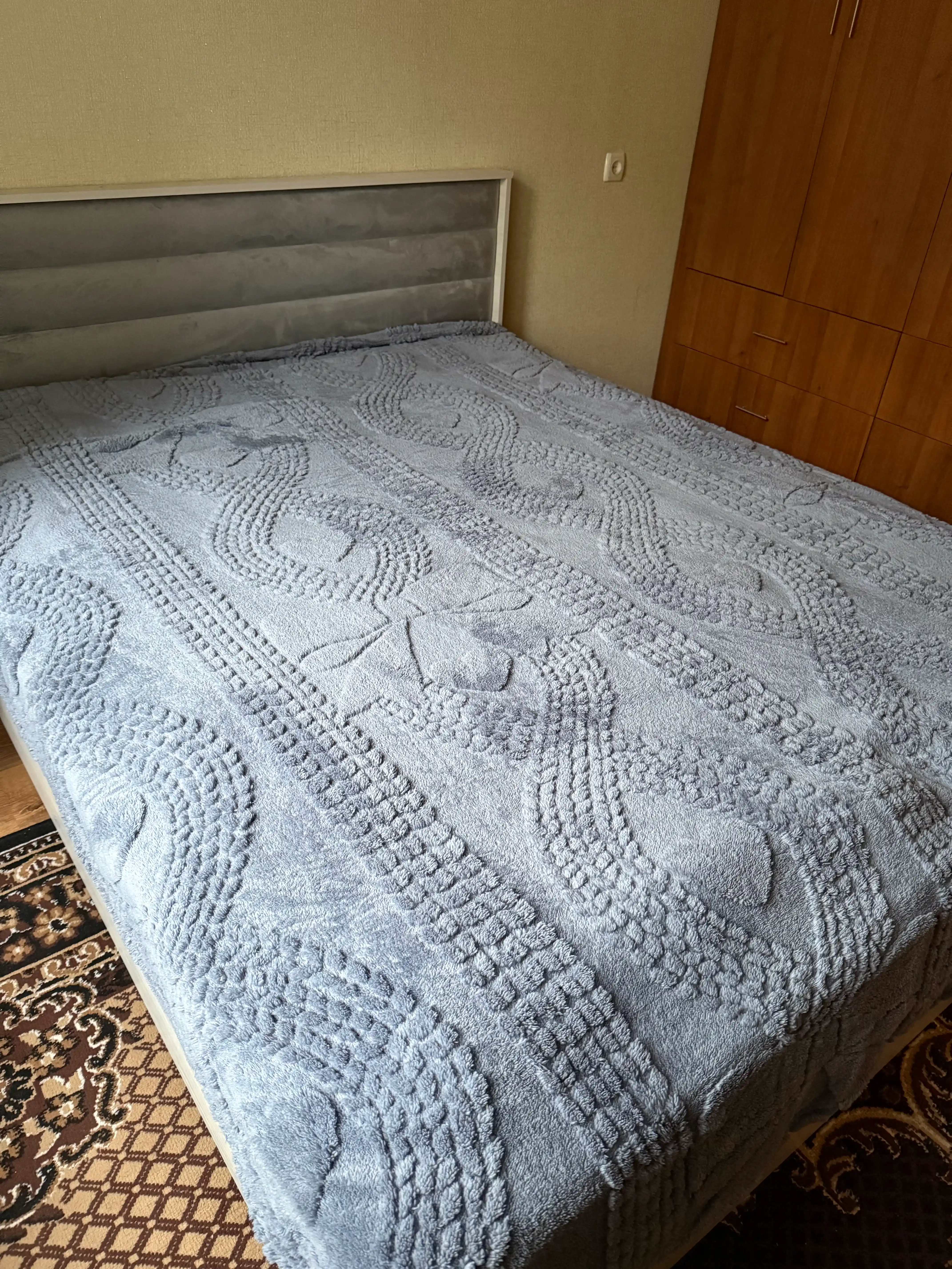 Плед покрывало, 200x220, двуспальный, мягкий, уютный, лёгкий, на диван, кровать
