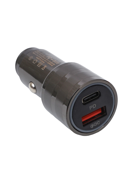 Автомобильное зарядное устройство, USB-A+Type C, 67,55,38 Вт  - 