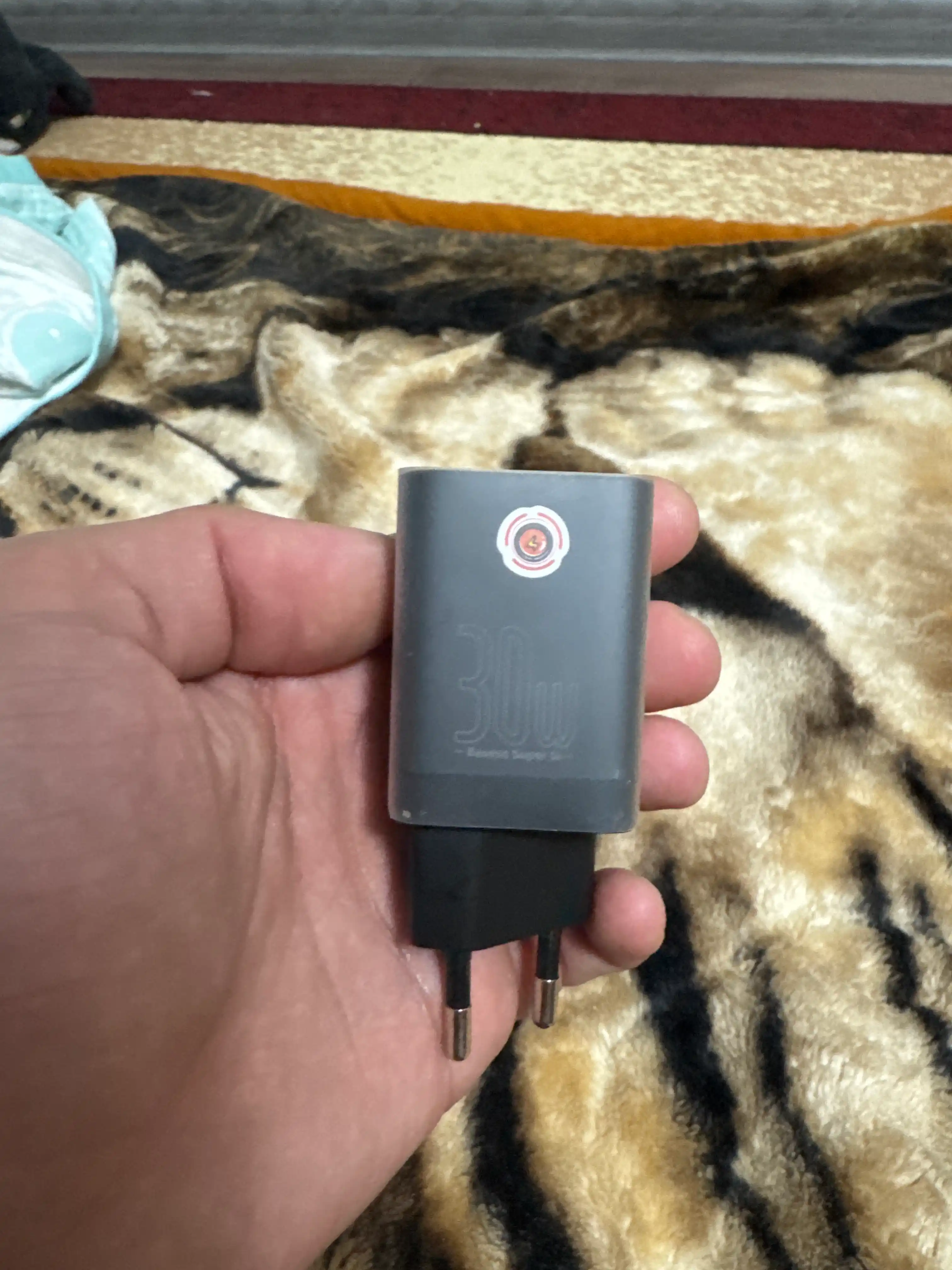 Сетевое зарядное устройство Baseus Super Si Pro Quick Charger USB + Type-C C+U 30W EU