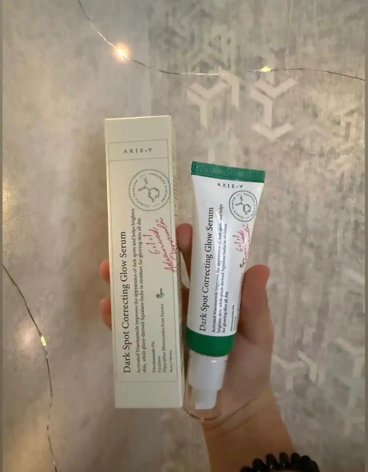 Yuz uchun,qora tochkaga qarshi oqartiruvchi Dark Spot Correcting Glow serum, Axis Y, 50 ml