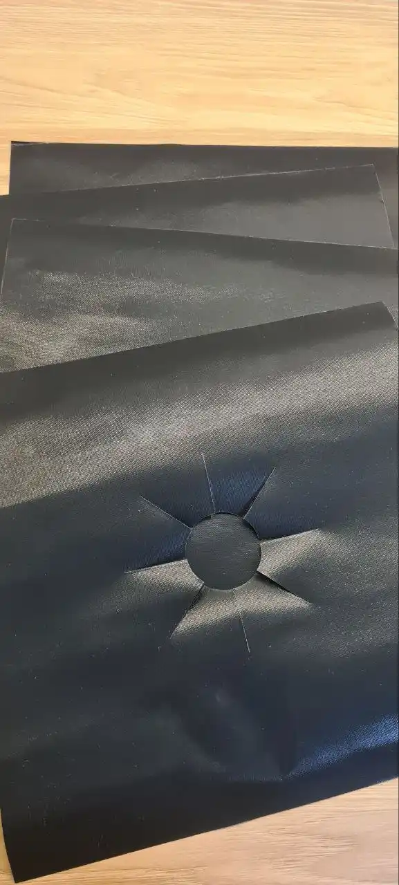 Gilamcha gaz plitasini himoya uchun, teflon, 4 dona to'plam, qalinlashgan model 0.2 mm