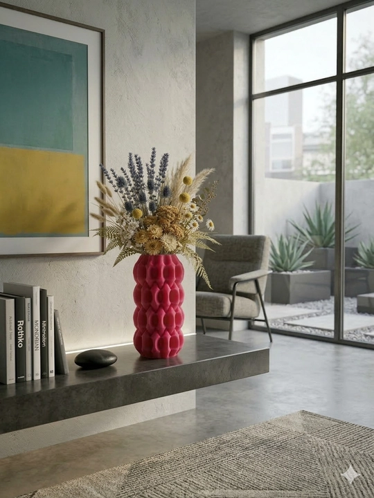 Ваза «Фрактал» Rayelle home, из 3D пластика