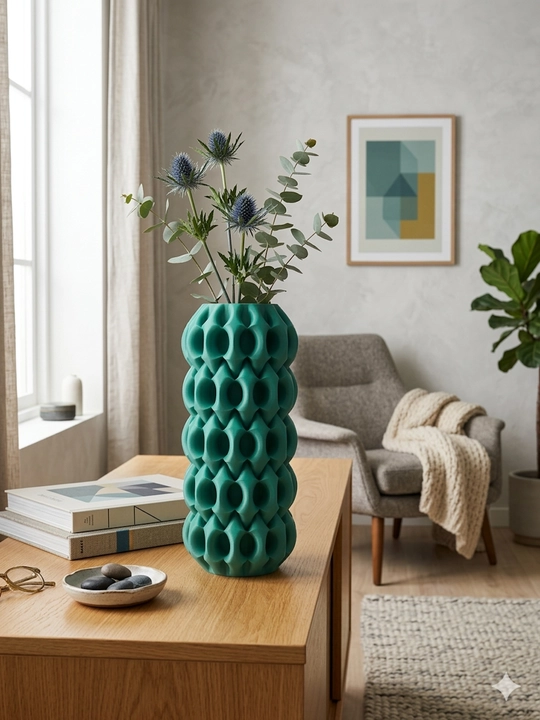 Ваза «Фрактал» Rayelle home, из 3D пластика