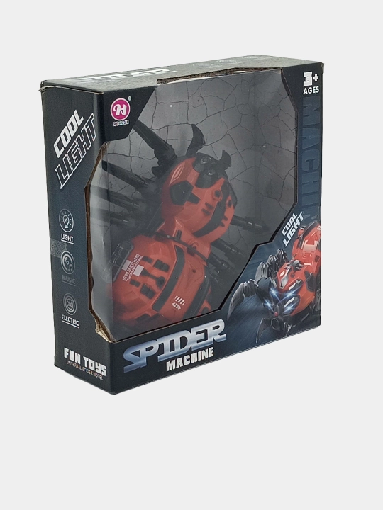 O‘rgimchak robot Spider Machine musiqa va yorug‘lik bilan, elektr