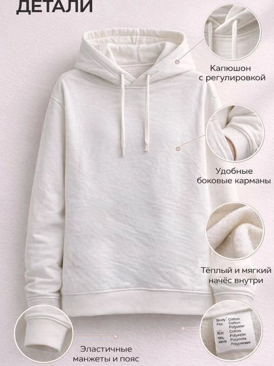Женский базовый свитшот, хлопковый, оверсайз с длинным рукавом