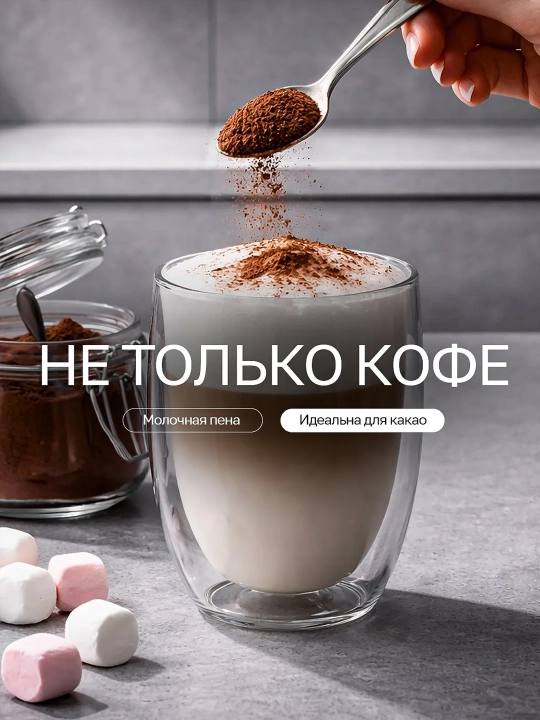 Avtomatik kofe mashinasi DSP 20 bar, kofe maydalagich, 20 daraja, kappuchino qaynatgich