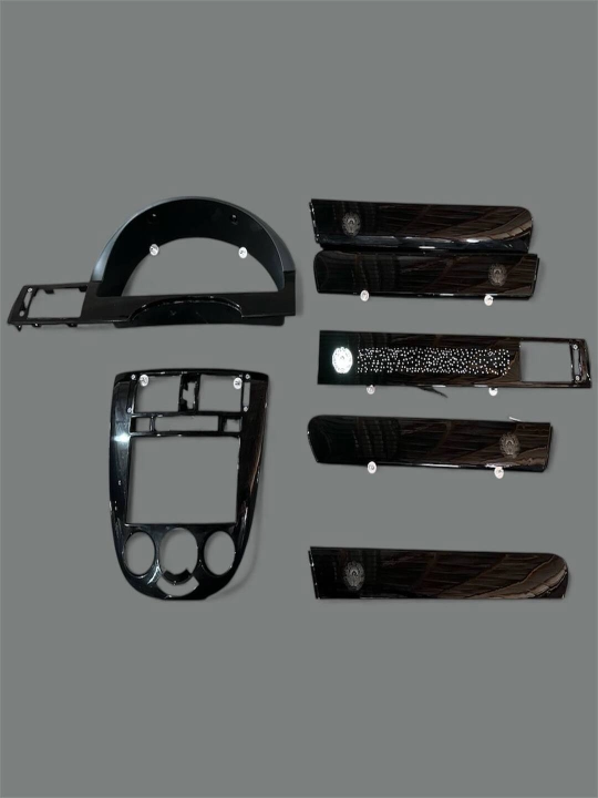 Детали Gentra Аквапринт, 7 деталей, в стиле Космос, Гербом и  Black wolf c подсветкой
