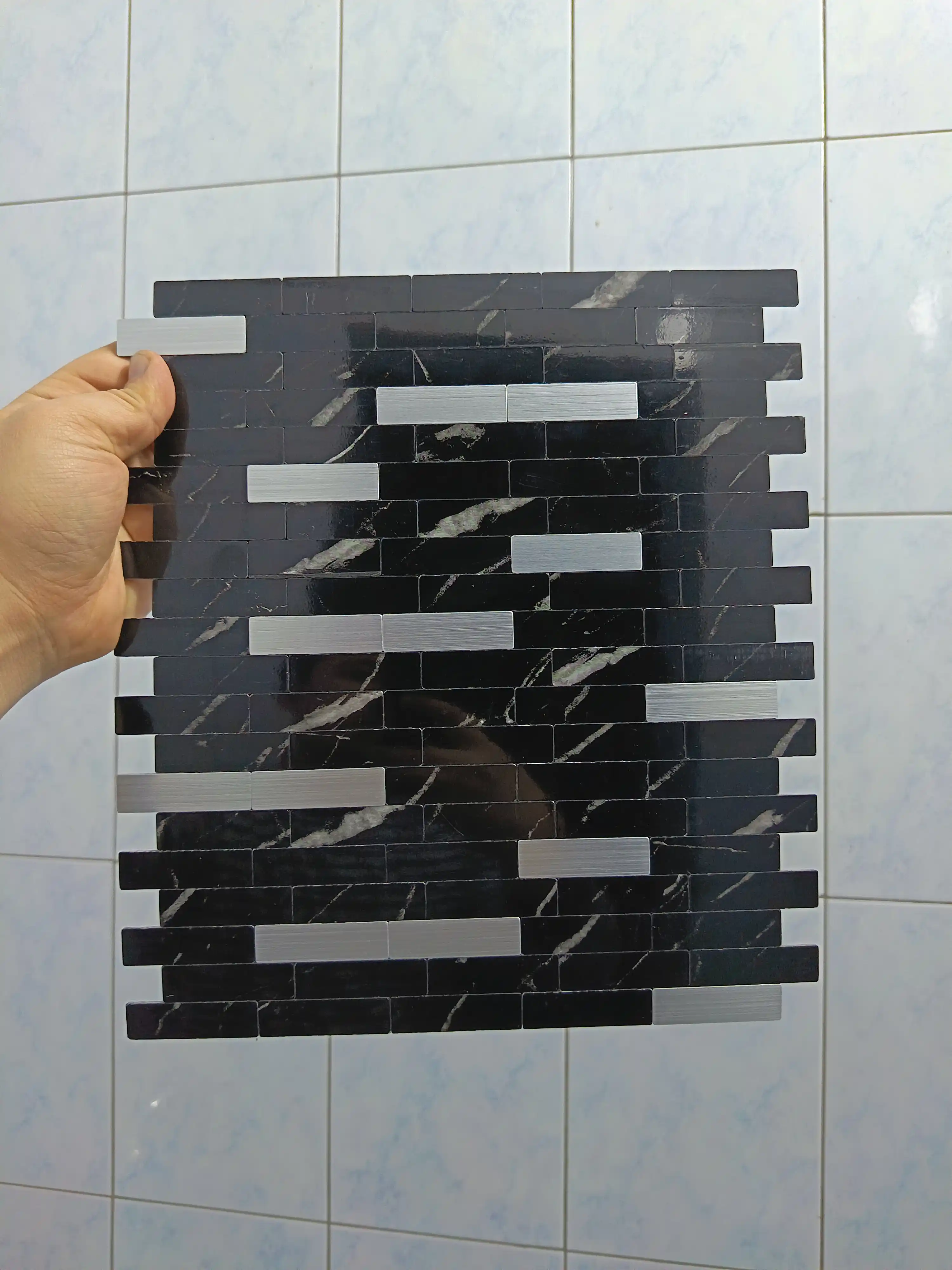 Самоклеящаяся мозаичная обои для стен обой 30.3 × 27.5 см, декоративная 3D обои