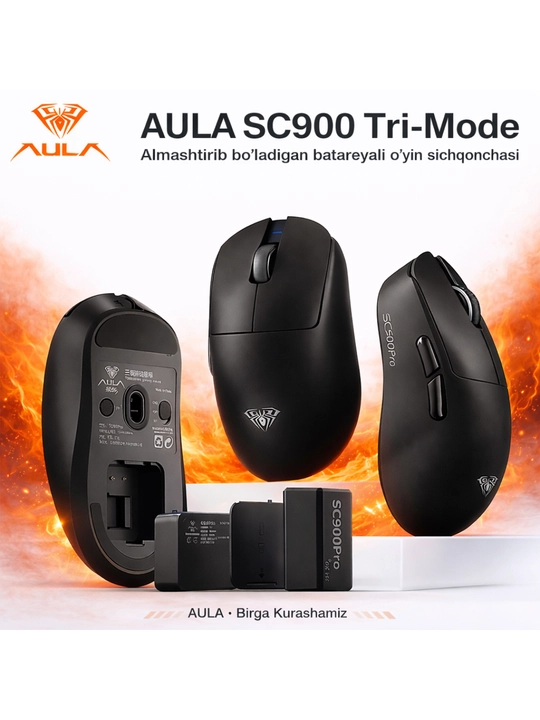 Мышка для игр и работы AULA sc580, sc900, MCHOSE A7, HP