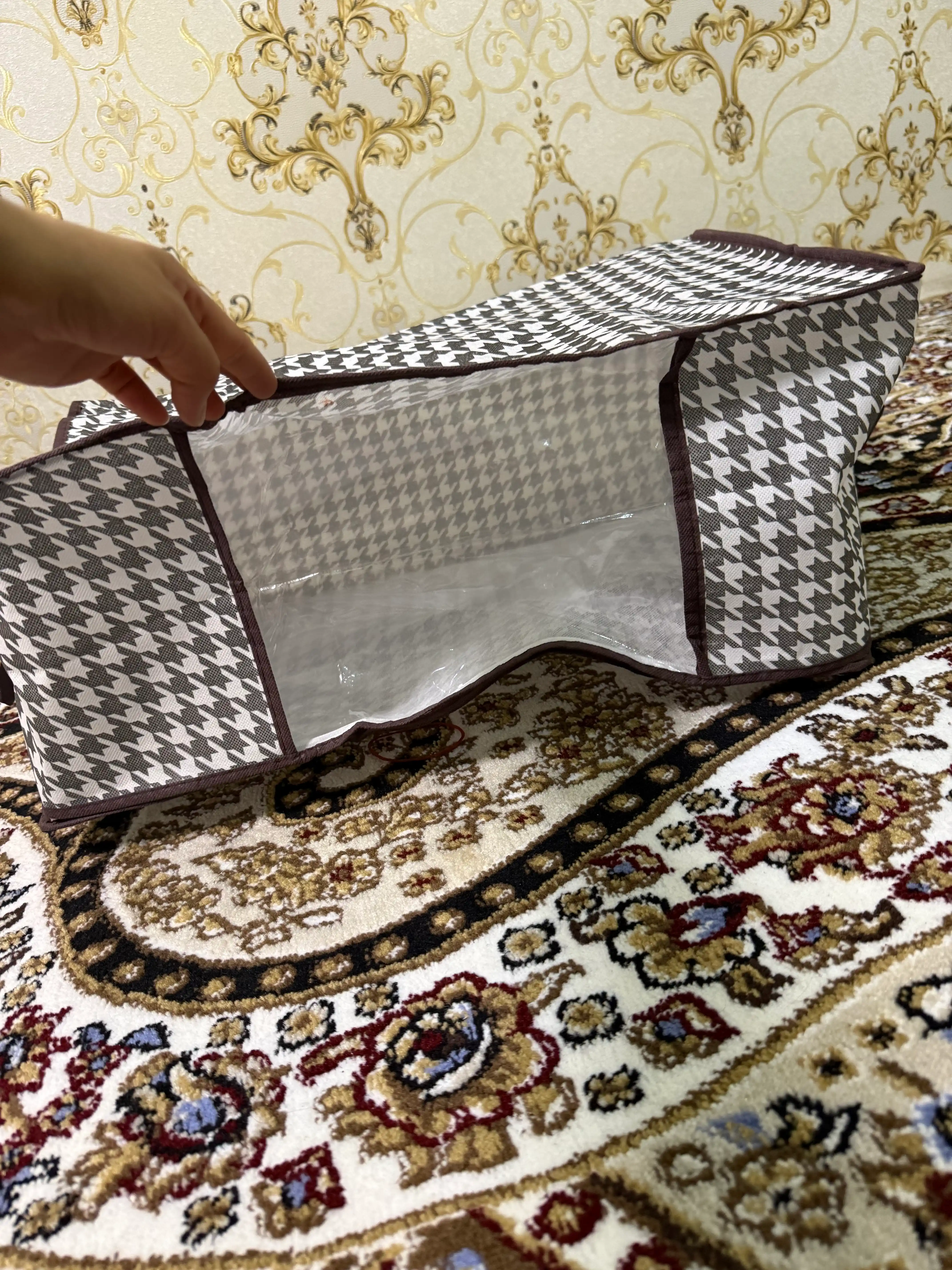 Ящик-органайзер для хранения вещей и белья, 50л/75л