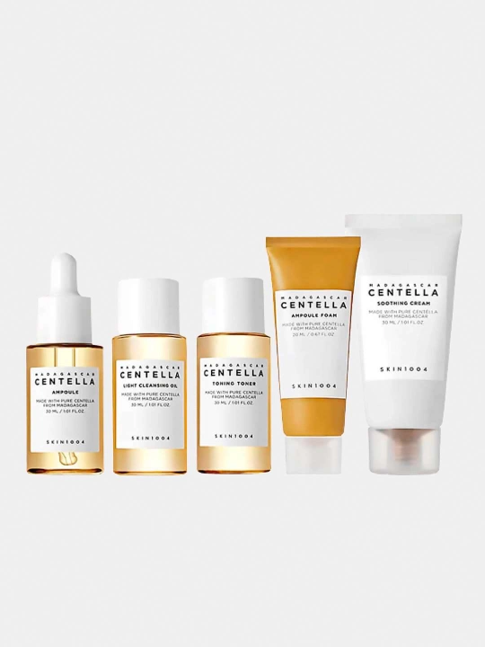 SKIN1004 Madagascar Centella Poremizing, Tea-Trica, Travel Kit sayohat uchun mini to‘plam