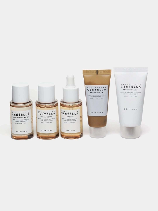 SKIN1004 Madagascar Centella Poremizing, Tea-Trica, Travel Kit sayohat uchun mini to‘plam