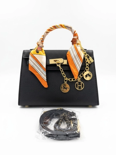 Женская сумка HERMES 22 SM, сумка-коробочка — PARFE-HERMIS-ЧЕРН