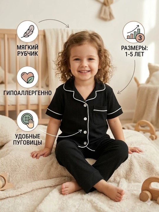 Детская пижама для девочек, мягкая домашняя одежда для сна, удобная пижама для детей - 