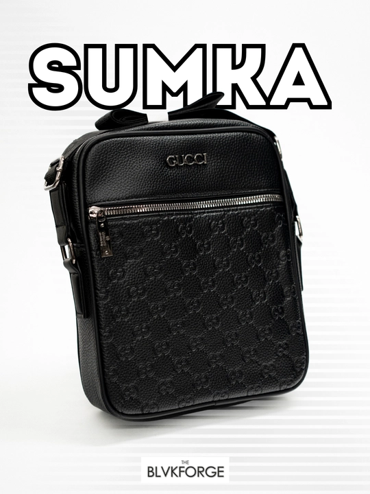 Erkaklar uchun yelkama sumka, kross-body, qora - 