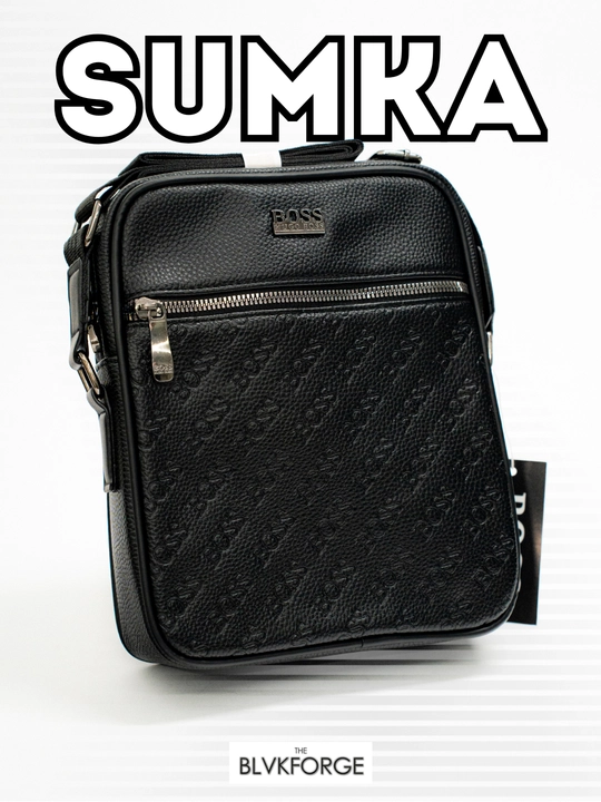 Erkaklar uchun yelkama sumka, kross-body, qora - 