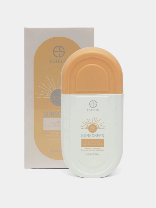 Солнцезащитный крем SPF 80 ESTELIN для лица, защита от солнца UVA UVB, увлажняющий - 