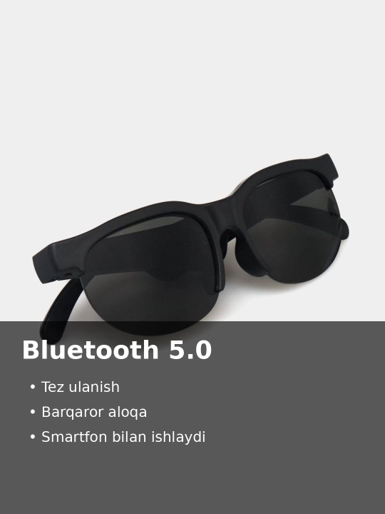 Умные Bluetooth очки XG89, солнцезащитные смарт-очки с аудио и микрофоном