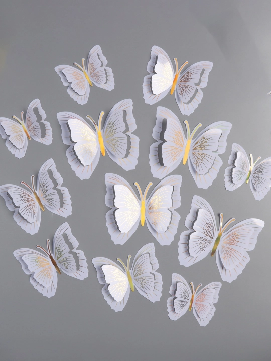 Interyer 3D/5D Kapalak stiker uy dekor hajmli yaltiroq