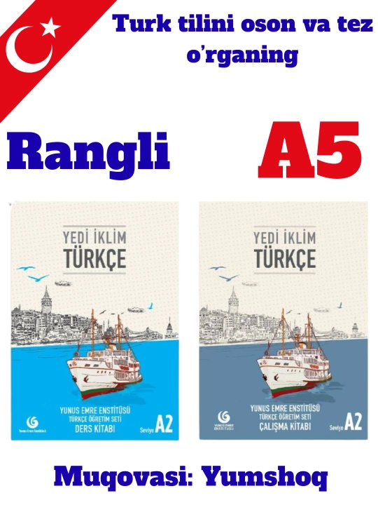 Yedi Iklim Türkçe — A1–C1 turk tili, darslik va mashq kitobi variantlari - 