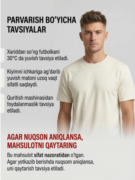 Asosiy futbolka, erkaklar uchun, katta o‘lchamli, ayollar uchun futbolka