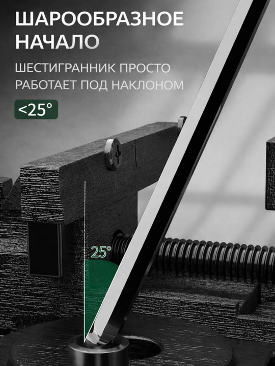 GREENER olti burchak kalitlar to‘plami 9 dona 1.5–10 mm, imbus kalitlar