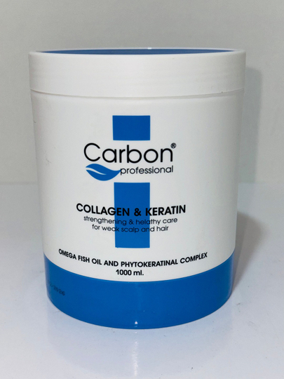OMEGA Carbon Professional Бальзам для волос Collagen & Keratin Питает  и придаёт гладкость