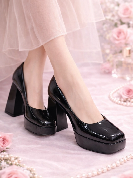 Женские туфли на платформе, с устойчивым каблуком, 8 см, удобная модель