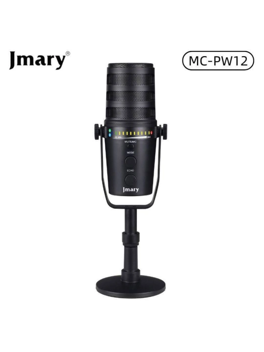 Jmary MC-PW12 USB ish stoli mikrofoni, kompyuter, strim, podkast uchun studiya mikrofoni - 