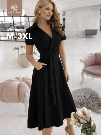 Платье женское повседневное, вечернее,  большиемерит на 1 размер - ELLY FASHION