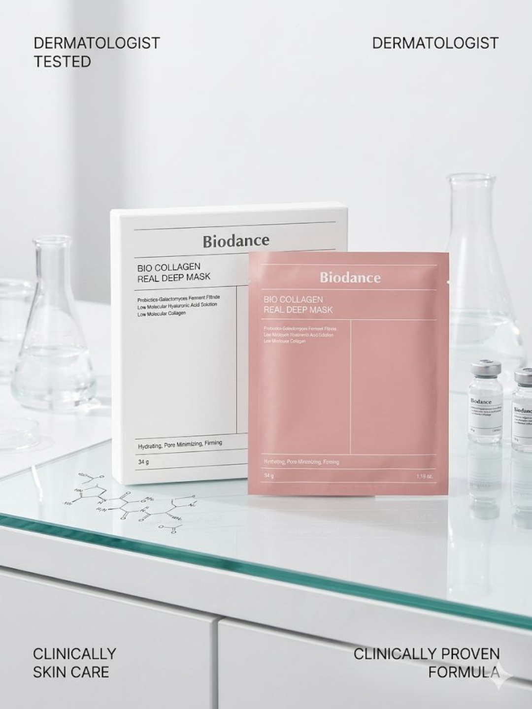 Гидрогелевая маска для лица Biodance Bio-Collagen Real Deep Mask с коллагеном,увлажняющая - 