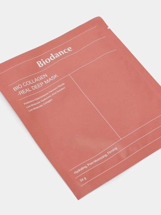 Гидрогелевая маска для лица Biodance Bio-Collagen Real Deep Mask с коллагеном,увлажняющая