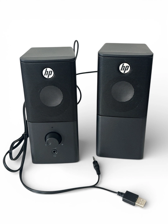 HP DHS-2101 Multimedia Karnaylari 12W Stereo Ovoz AUX va Naushnik Chiqishi Kompyuter uchun