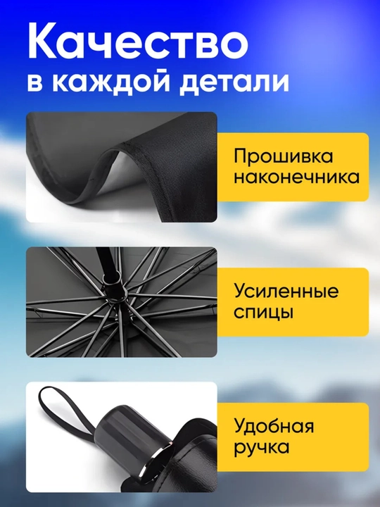 Зонт и чехол, для защиты от солнца лобового стекла автомобиля