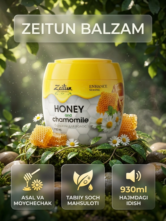 Бальзам для волос – Zeitun Натуральный бальзам, питает и делает волосы гладкими