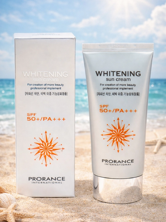 Prorance Whitening Sun Cream SPF50+ PA+++ солнцезащитный крем для лица осветляющий - 