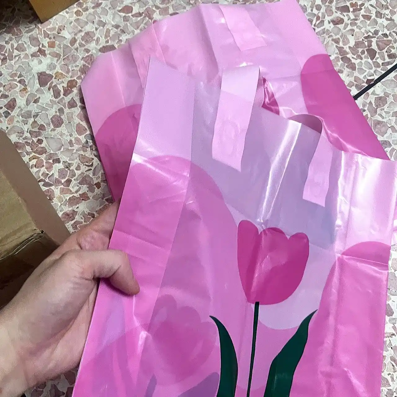 Sovg'a paketi, shaffof kreativ premium sifat kraft, palitilen har xil turdagi 10, 15, dona