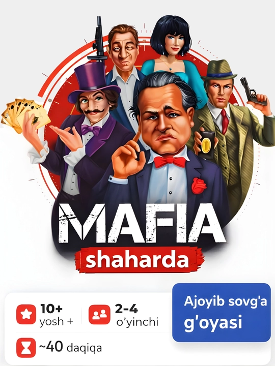 Mafiya shaharda stol o‘yini - 