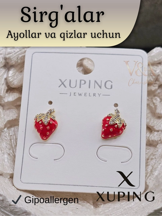 Детские серьги Xuping для девочек, маленькие - 