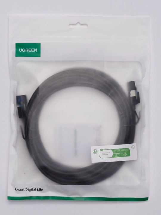 Патч корд UGREEN CAT8 Сетевой кабель LAN 40Гбит/с NW153