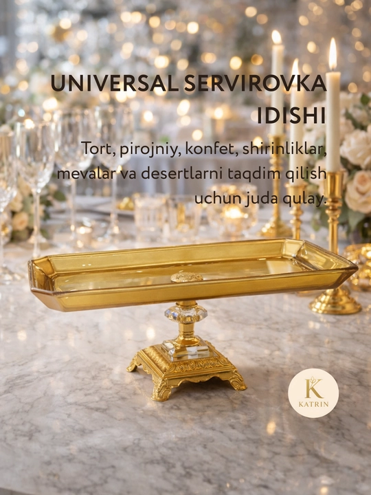 Bogema idish, sovg'a uchun, meva, shirinlik uchun, desert uchun
