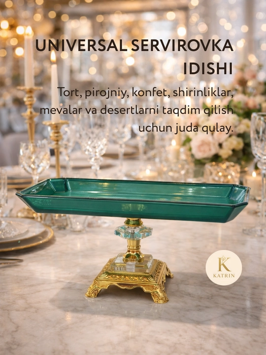 Bogema idish, sovg'a uchun, meva, shirinlik uchun, desert uchun