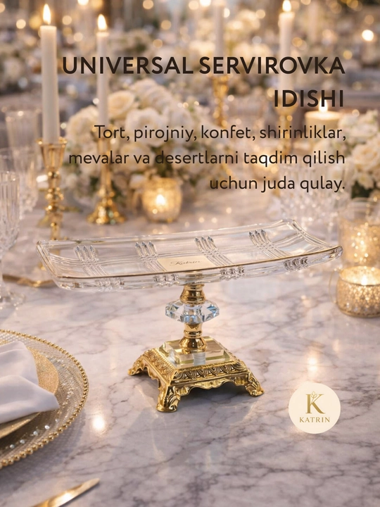 Bogema idish, sovg'a uchun, meva, shirinlik uchun, desert uchun