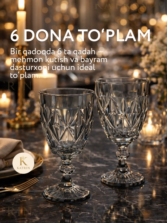 Rangli issiqqa chidamli shishadan yasalgan fujerlar to‘plami, ichimliklar uchun qadahlar, sovg‘a to‘plami, 6 dona