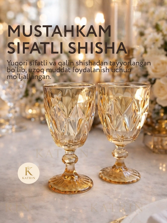 Rangli issiqqa chidamli shishadan yasalgan fujerlar to‘plami, ichimliklar uchun qadahlar, sovg‘a to‘plami, 6 dona