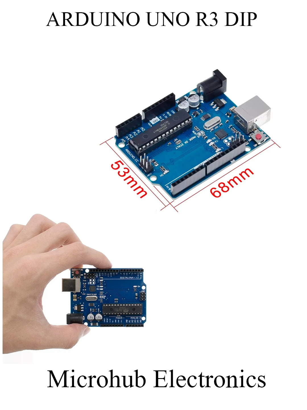 Arduino Uno R3 DIP + USB Кабель Комплект Программирование за 85000 сум ...