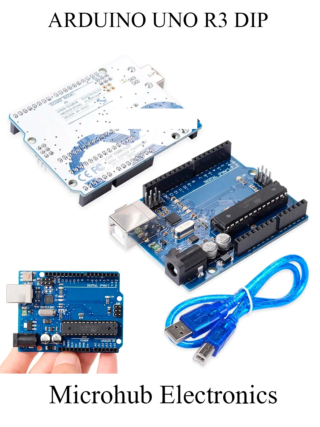 Arduino Uno R3 DIP + USB Кабель Комплект Программирование за 85000 сум ...