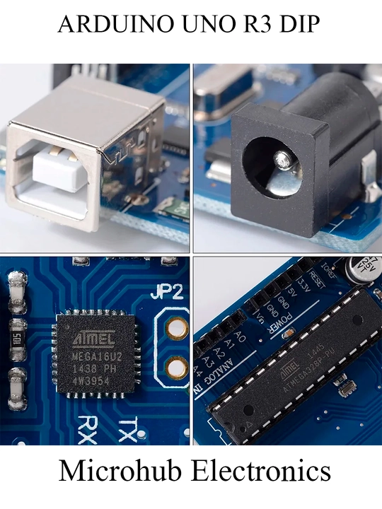 Arduino Uno R3 DIP + USB Кабель Комплект Программирование