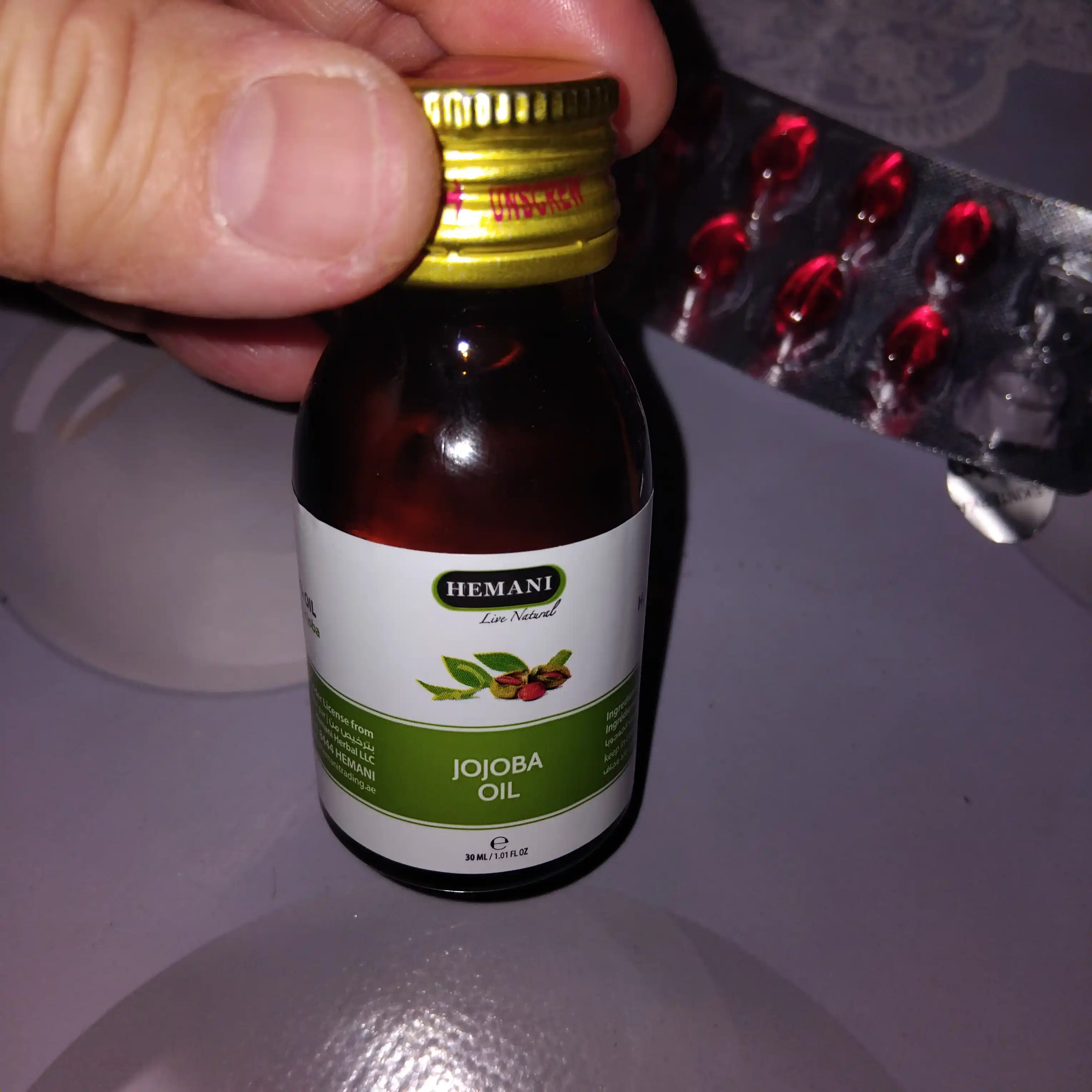 Jojoba moyi, tabiiy, 30 ml, kosmetik, yuz, tana va sochlar uchun, ajinlarga qarshi