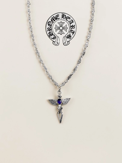 Цепочка для девушек и пврней, в стиле chromehearts y 2 k готик, подарок y2k, на шею хромхартс — Y2KUZ-2SEPXROM-ТЕМНСИН